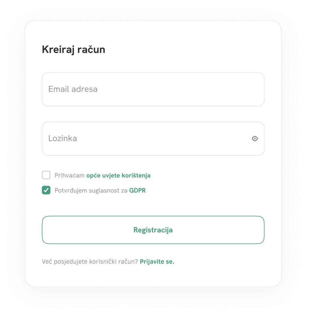 Registrirajte se i prilagodite alat svom poslovanju